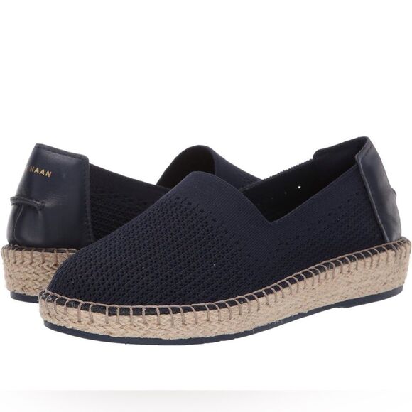 Cole Haan Shoes - Cole Haan Women's Black Cloudfeel Stitchlite Espadrille Loafer Size 8.5 NWOT